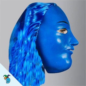 Mascara Pierrot Blanco Con Colores